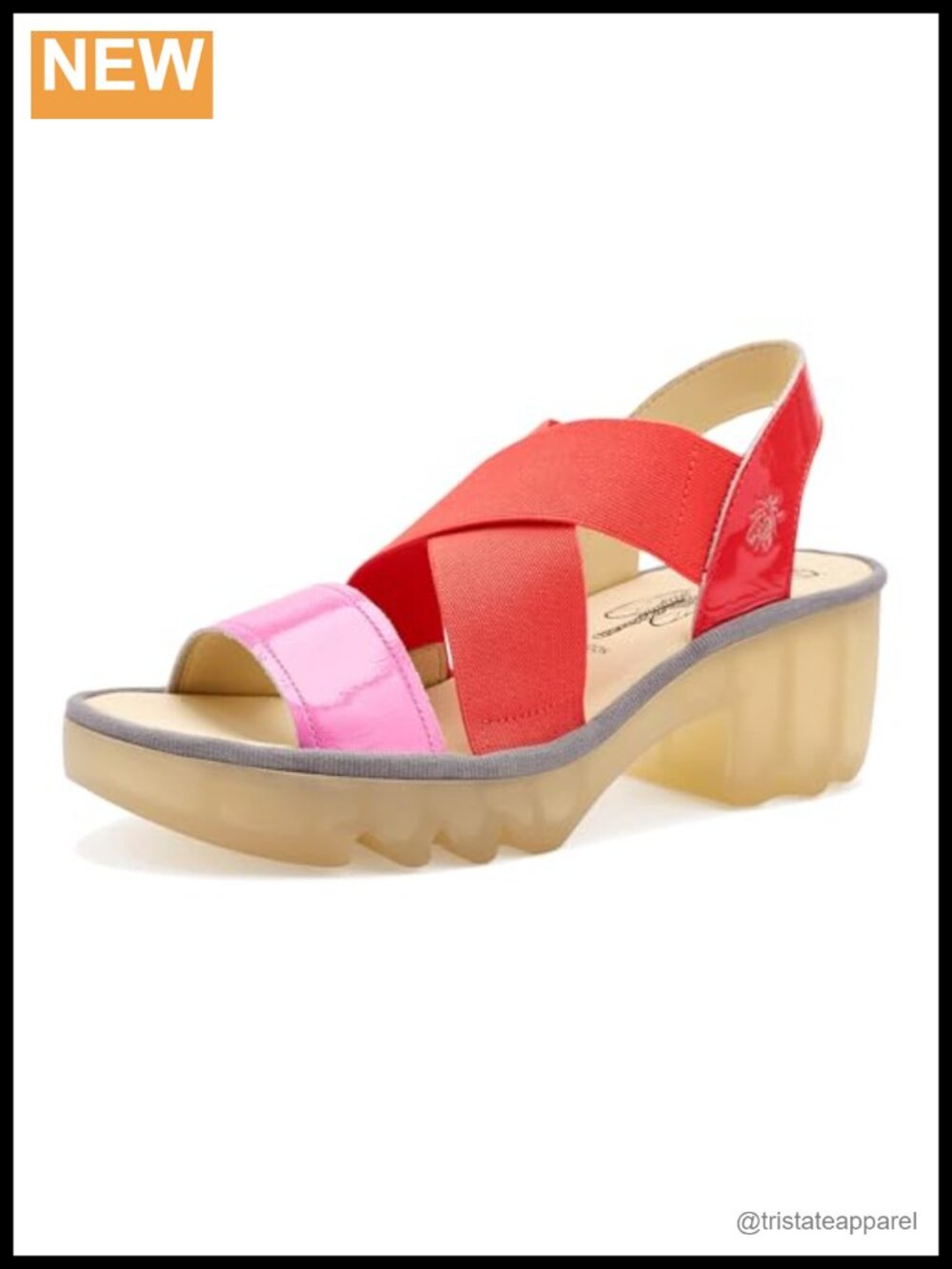Women's Leather Platform Slingback Sandals